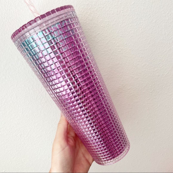 SOLD - Starbucks SET Summer Disco Grid Ombre Cups - Picture 4 of 14